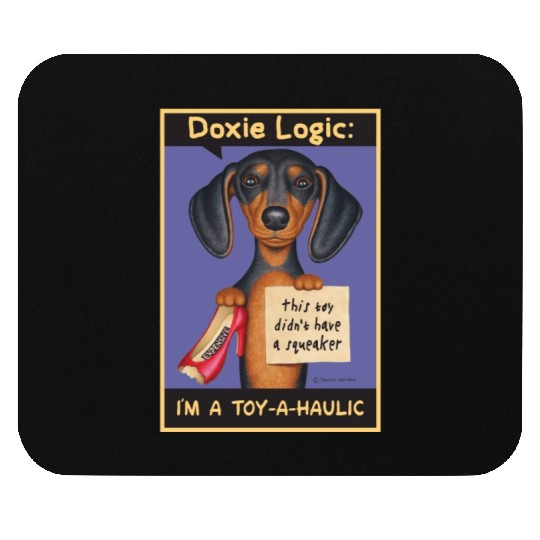 Dachshund Logic Mouse Pads