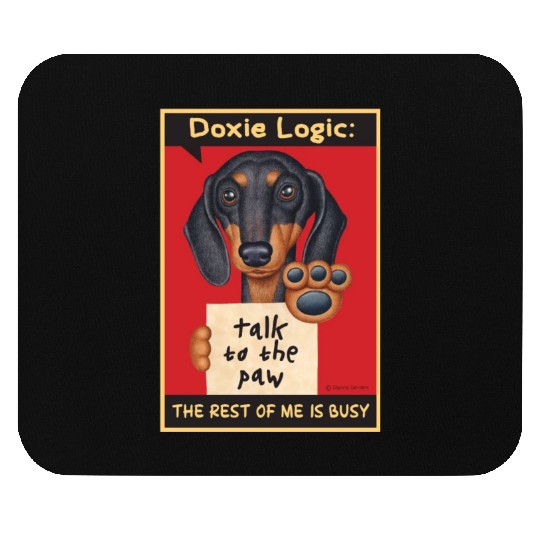 Dachshund Logic Mouse Pads