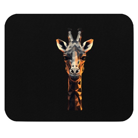 Geometric Style Giraffe Mouse Pads
