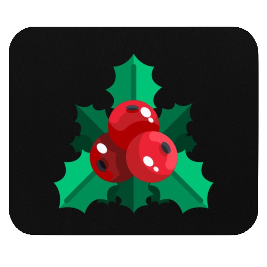 mistletoe christmas Mouse Pads
