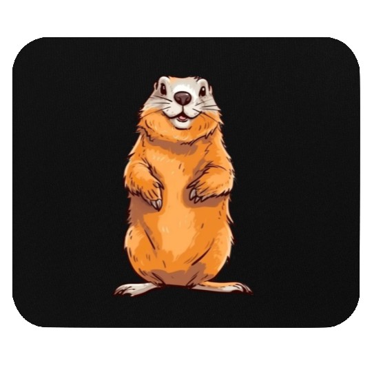 Groundhog Marmot for a Marmot lover groundhog fan Mouse Pads