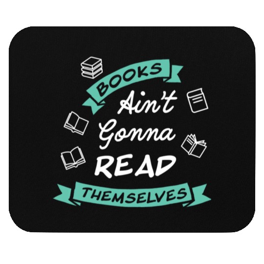 Funny Reading Teacher Bookworm Mouse Pads