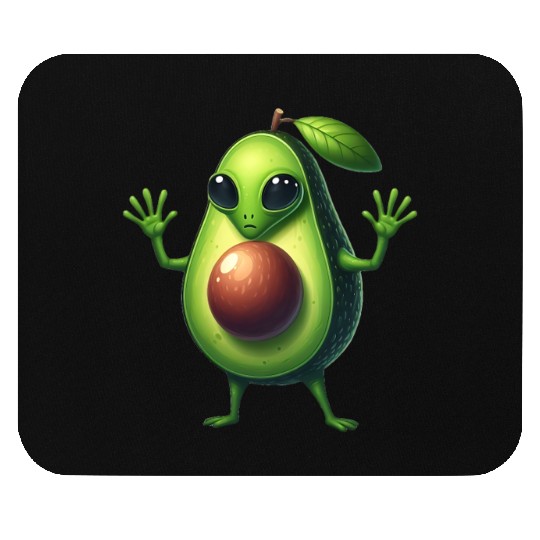 Avocado alien Mouse Pads