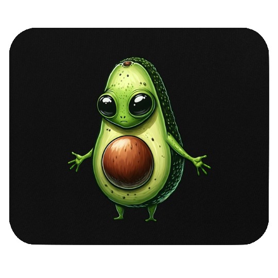 Avocado alien Mouse Pads