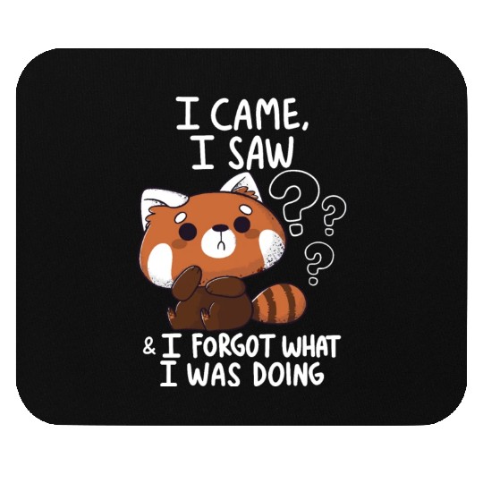 Forgetful Red Panda Mouse Pads