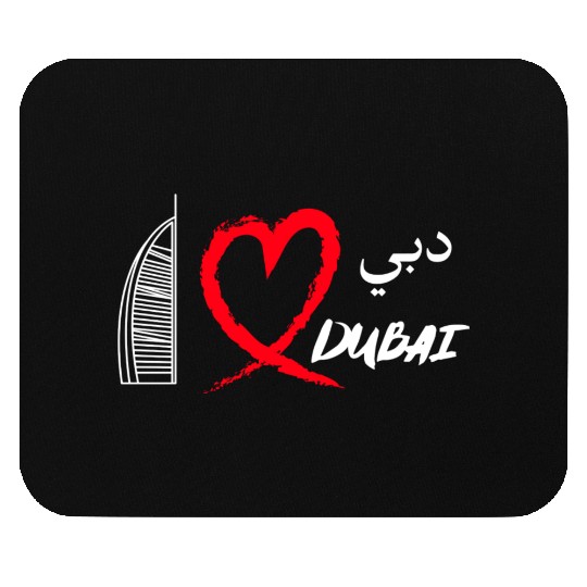 i love dubai Mouse Pads