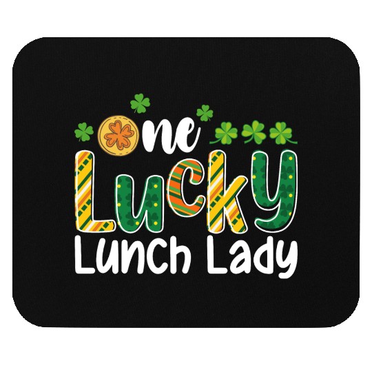 One Lucky Lunch Lady School St Patrick's Day Mouse Pads