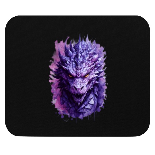 Purple Dragon Mouse Pads
