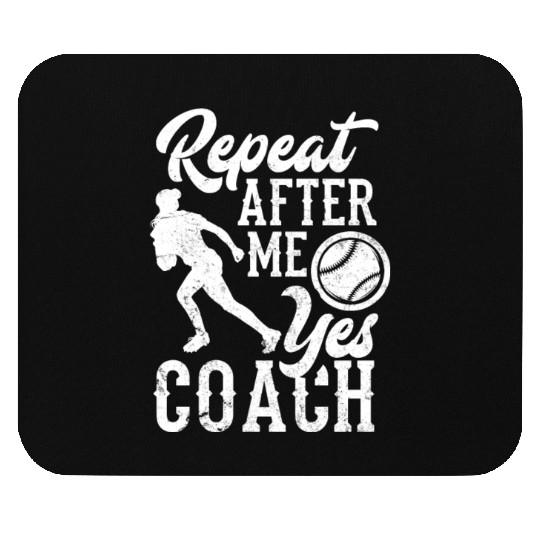 Funny Baseball Trainer Gift Mouse Pads