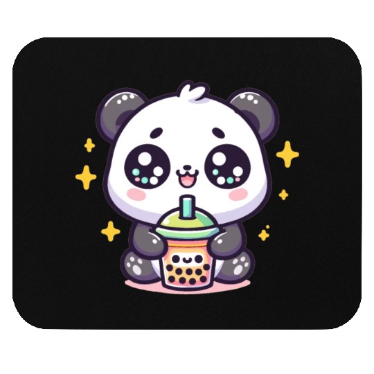 Panda Bubble Tea Boba Kawaii Mouse Pads