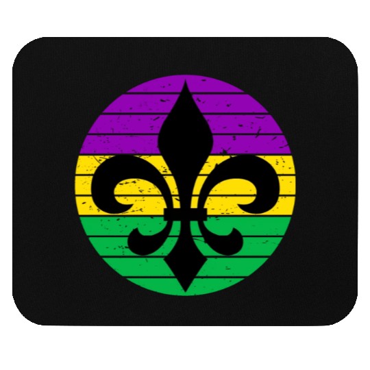 Mardi Gras Fleur De Lis Mouse Pads