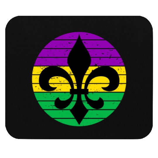 Mardi Gras Fleur De Lis Mouse Pads