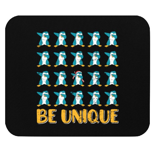 Gambler Christmas Penguins Be Unique X-Mas Mouse Pads