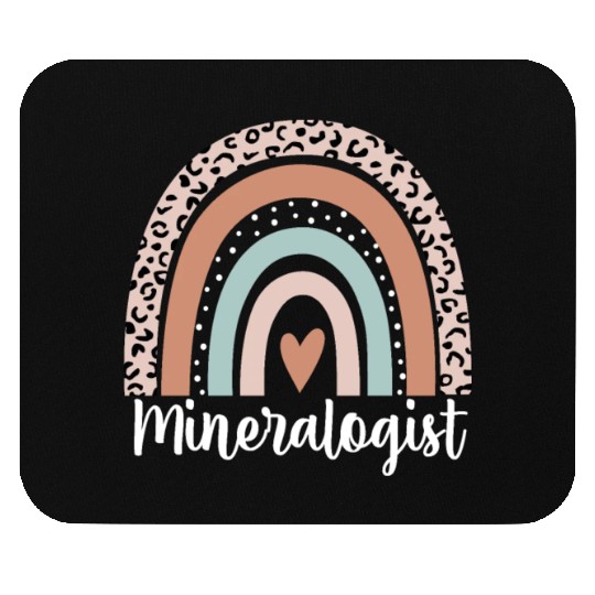 Mineralogist Rainbow Leopard Funny Mineralogist Mouse Pads