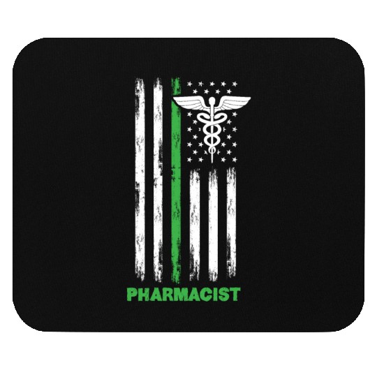 Patriotic US Flag Pharmacist Mouse Pads