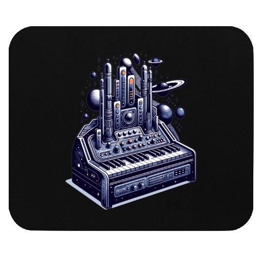 Theremin with Futuristic Sci-Fi Space Theme Mouse Pads