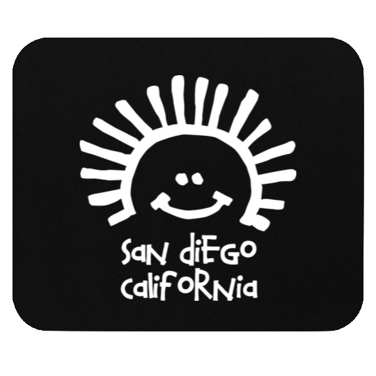 San Diego California Sun Smiley Face Souvenirs Mouse Pads