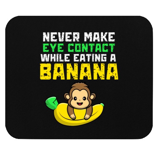 Humorous Monkey Banana Eating Mouse Pads