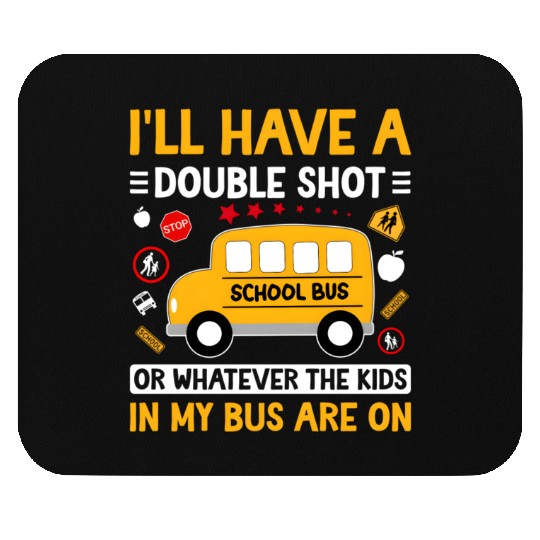 In My Bus Monitor School Bus Monitor Mouse Pads