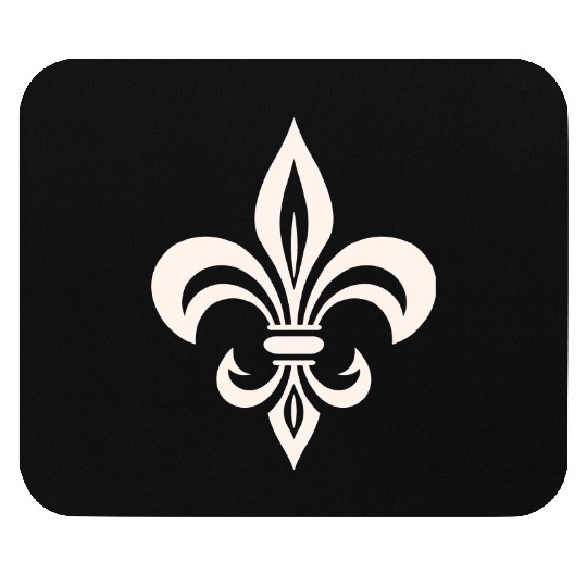 Simple French lily Logo Mouse Pads