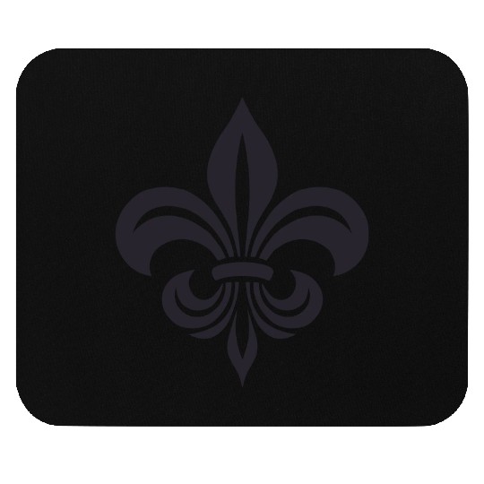 Simple French lily Design Mouse Pads
