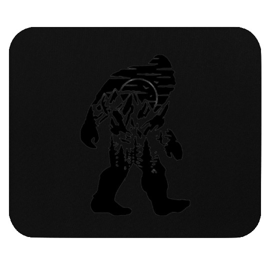 Mountain Wolf Howling Silhouette Mouse Pads