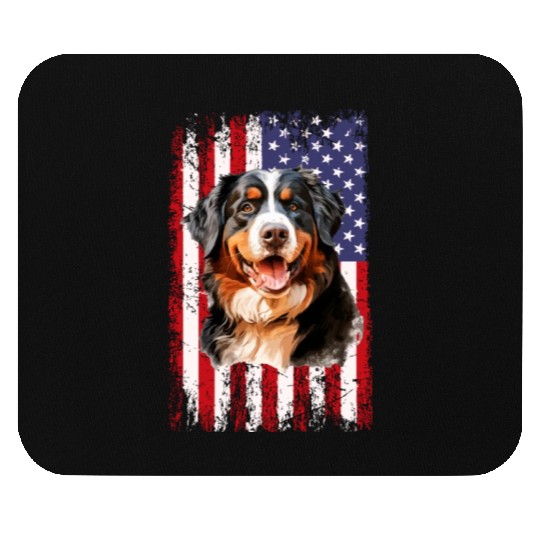 bernese mountain dog Mouse Pads