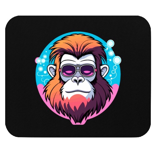 Ape Monkey Illustration Mouse Pads