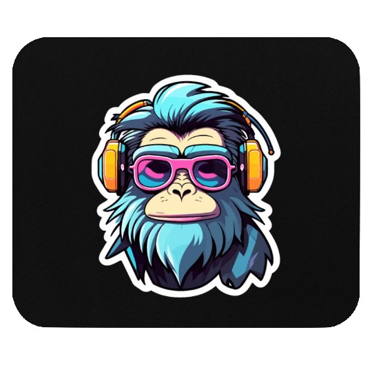 Ape Monkey Illustration Mouse Pads