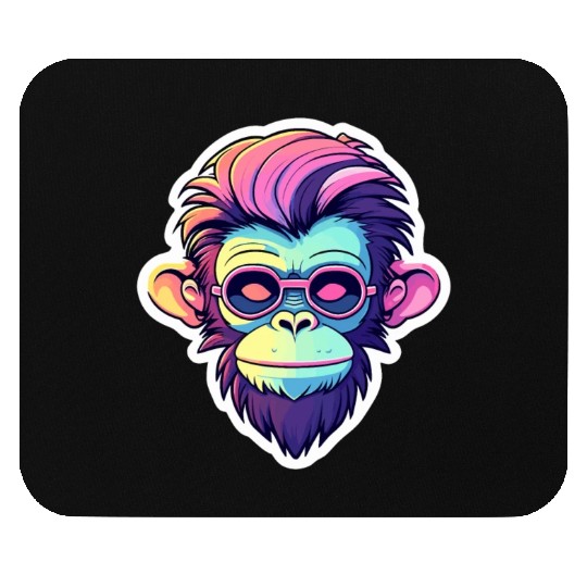 Ape Monkey Illustration Mouse Pads