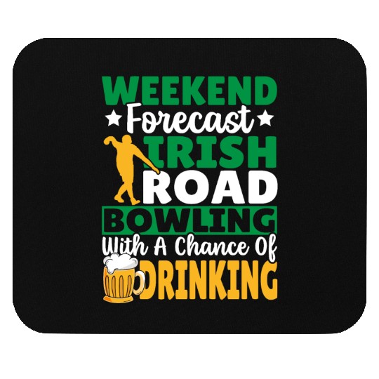 Weekend Forecast Irish Road Bowling Mouse Pads