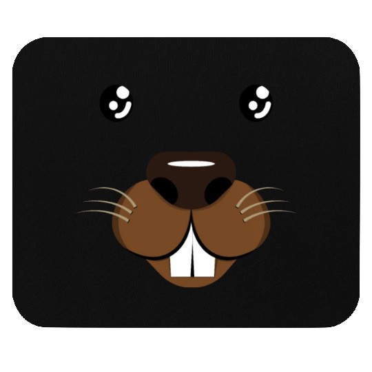 Groundhog Face Rodent Groundhog Day Mouse Pads