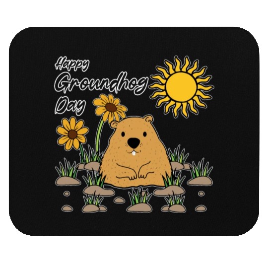 Happy Groundhog Day Animal Spirit Rodent Mouse Pads