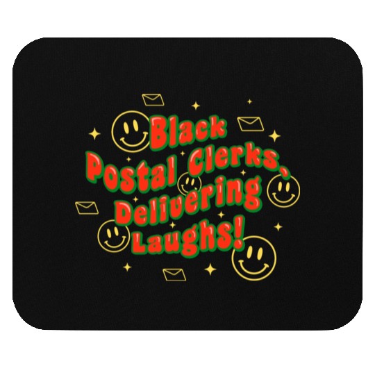 Black Postal Clerks Delivering Laughs! Mouse Pads