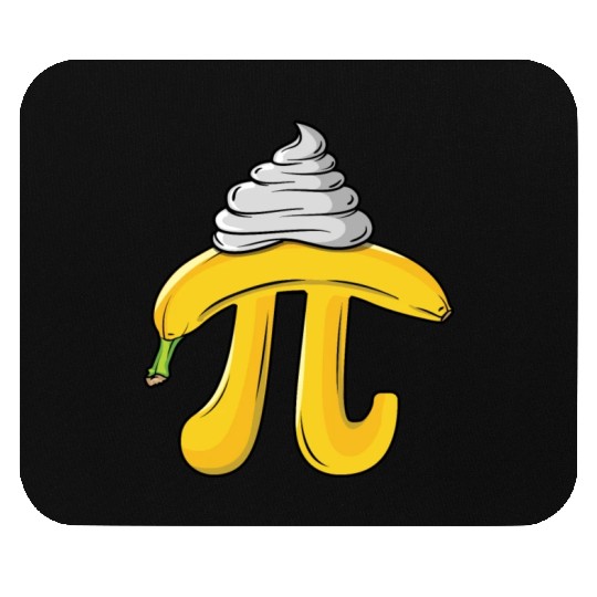 Banana Cream Pie Funny Pi Day Math Equations Mouse Pads