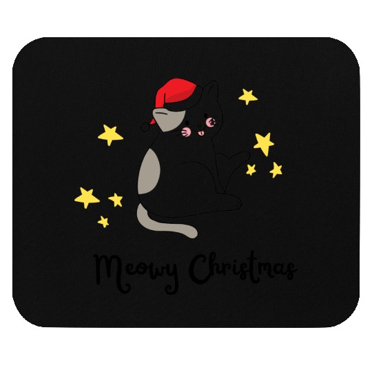 Meowy Christmas Mouse Pads