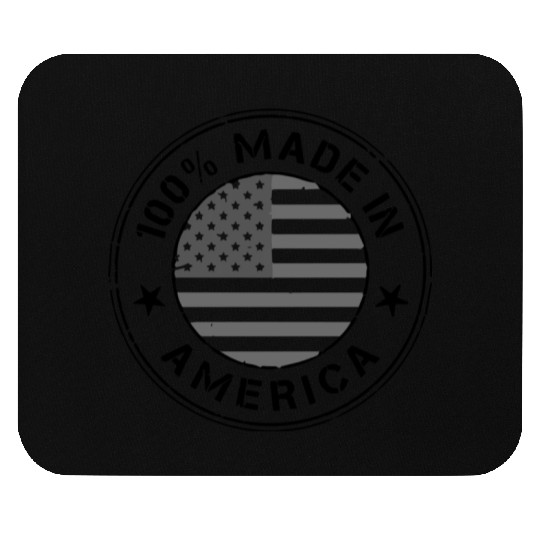 USA Made in America flag Mouse Pads
