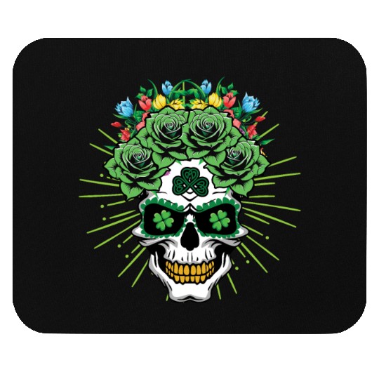 Muertos Shamrock Saint Patrick's Day Mouse Pads