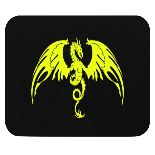 Fantasy Dragon Anime Drakhuvud Mytiska reptil Mouse Pads