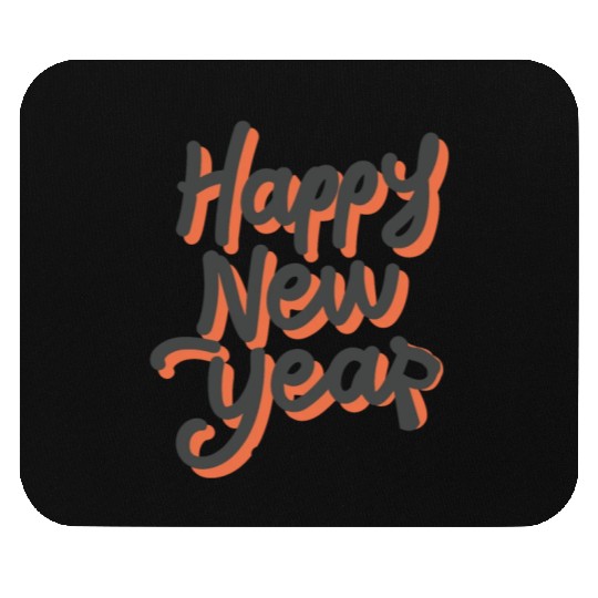 Happy New Year Typography design Mouse Pads