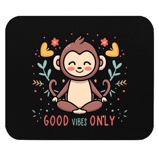 Yoga Monkey Mouse Pads