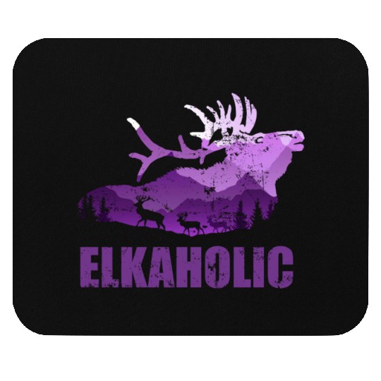Elk Hunting Elkaholic Hunters Mouse Pads