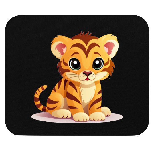 Cute Tiger Cub Mouse Pads