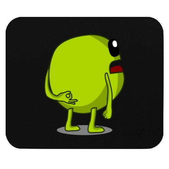 Pea Peas Circle Game Vegan Mouse Pads