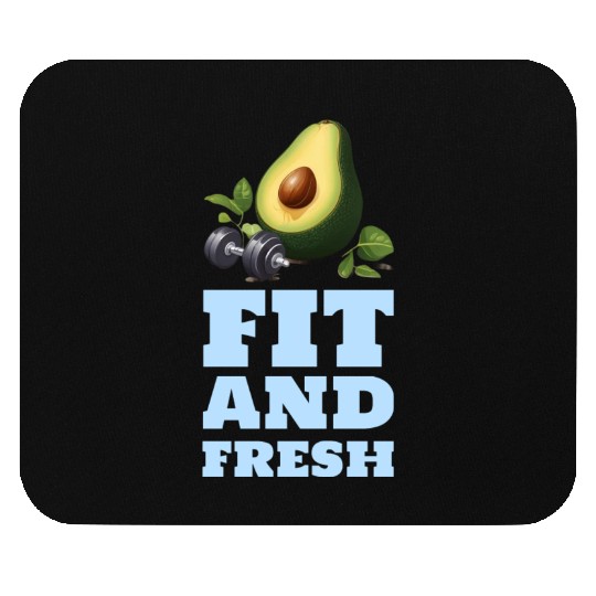 Fit and Fresh Avocado Gym Mouse Pads