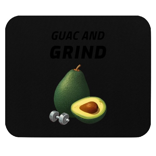 Guac and Grind Avocado Gym Mouse Pads