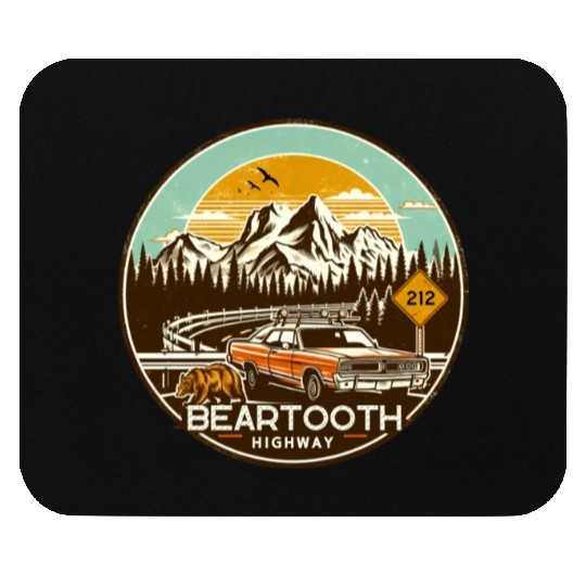 Beartooth Highway US 212 Mouse Pads