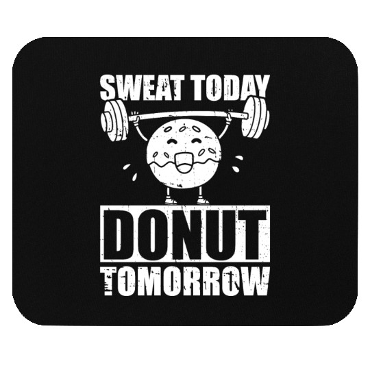 Fitness Donut Funny Donut Gym Mouse Pads