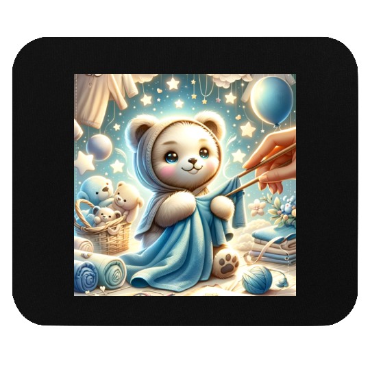 Starry Snuggles Panda Mouse Pads