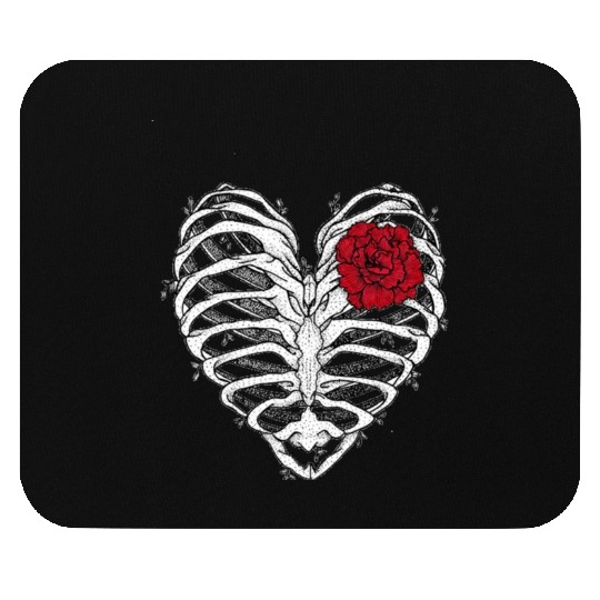 Bone Heart Mouse Pads